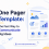 One Pager Template: The Fast Way to Communicate Big Ideas